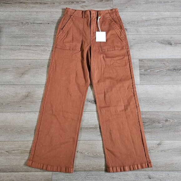 pistola Pants - PIstola Wide Leg Utility Pants in Spice